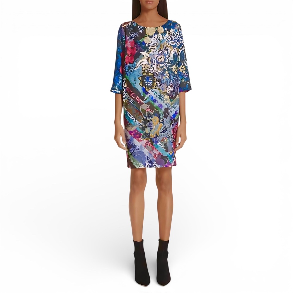 Fuzzi (Jean Paul Gaultier) Printed Shift Dress Size 42